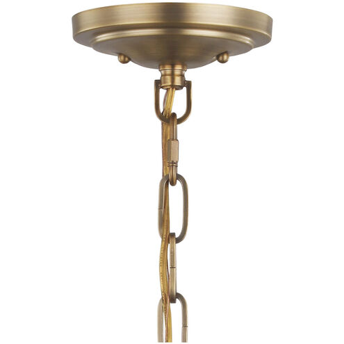 Theron 2 Light 13 inch Dark Antique Brass and Matte Black Pendant Ceiling Light