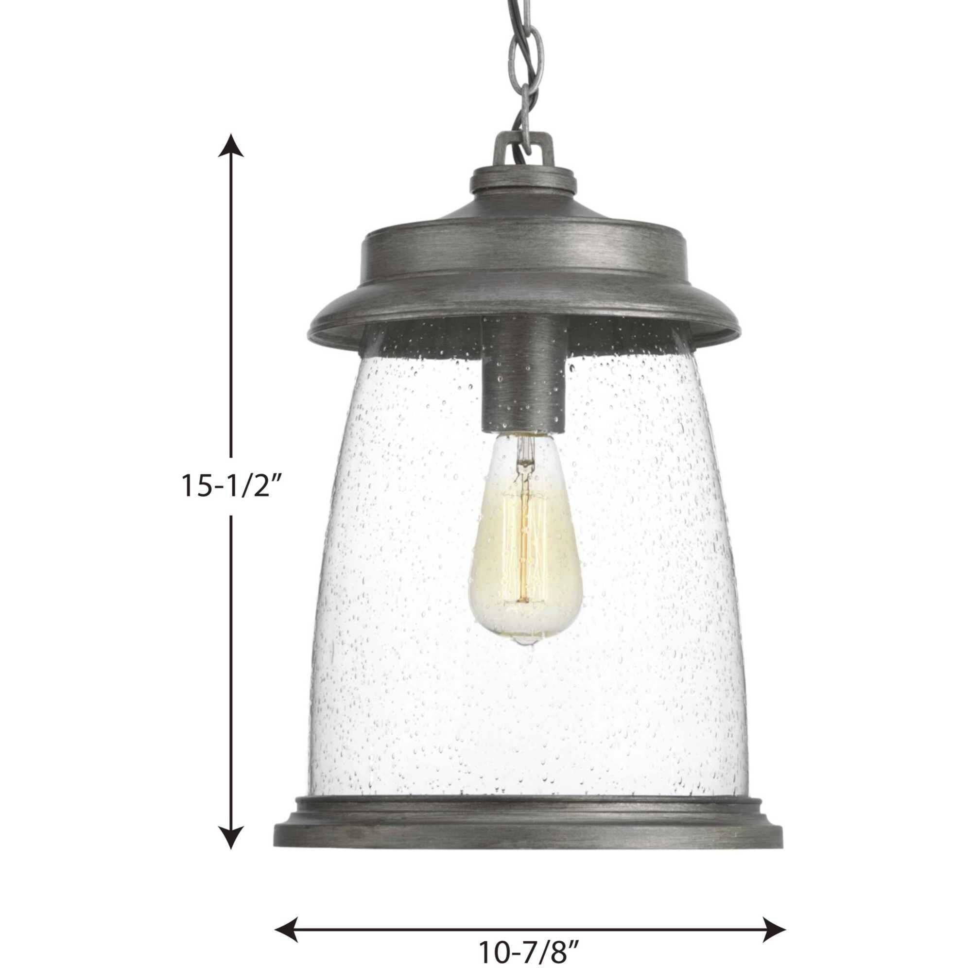 Marigold 1 Light 11 inch Antique Pewter Outdoor Hanging Lantern