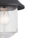 Saddletree 1 Light 12 inch Textured Black Outdoor Wall Lantern, Medium
