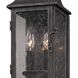 Pella 2 Light 18.75 inch Aged Pewter Outdoor Wall Sconce