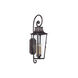 Morgan 4 Light 35 inch Aged Pewter Outdoor Wall Lantern in Incandescent