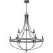Lyles 9 Light 35.25 inch Graphite Chandelier Ceiling Light