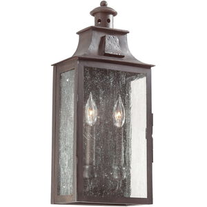 Ash 2 Light 19.5 inch Soft Off Black Outdoor Wall Sconce