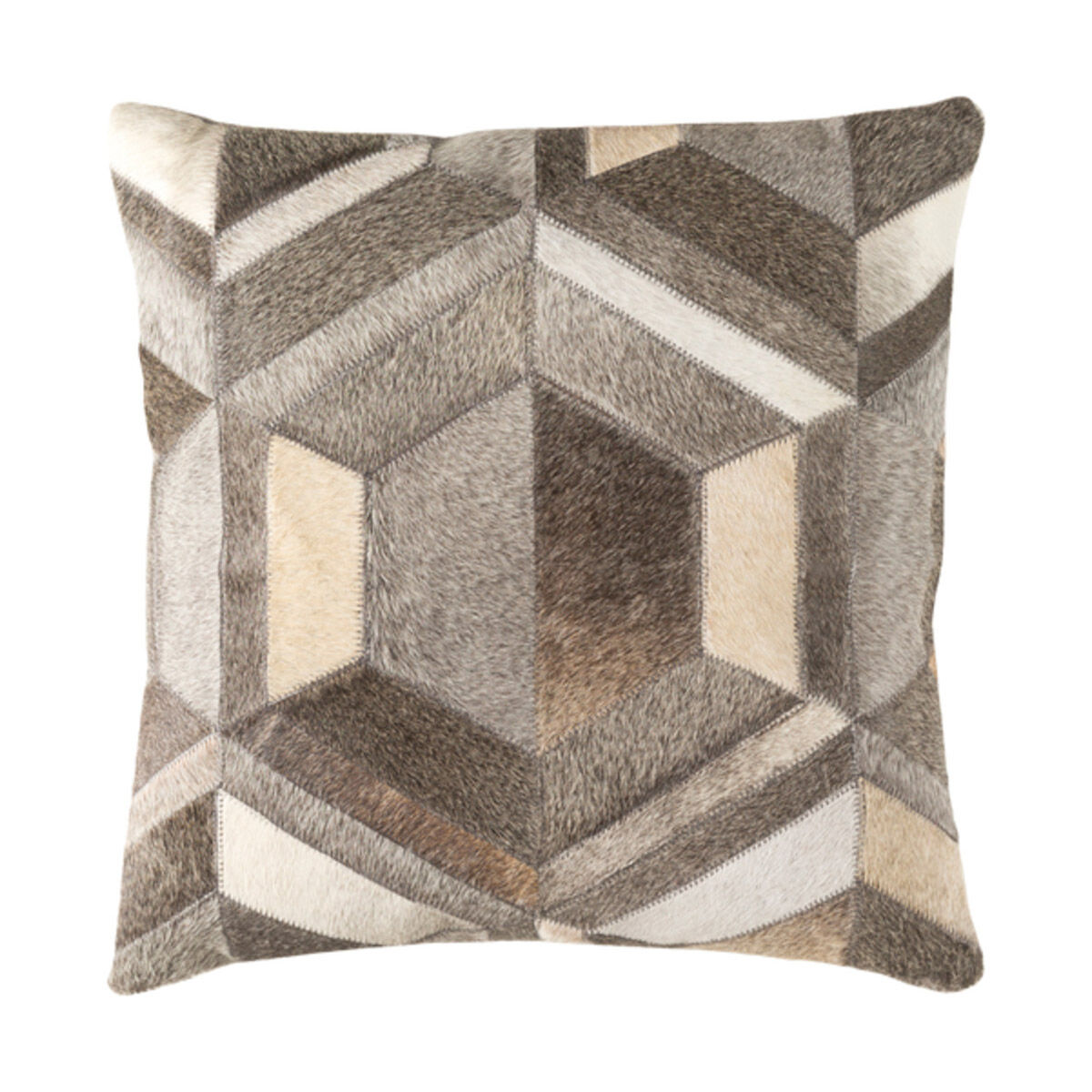 Sadie 18 X 18 inch Taupe Pillow Kit, Square