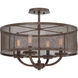 Thayer 4 Light 20 inch Galaxy Bronze Semi-Flush Ceiling Light, Convertible