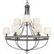 Lyles 9 Light 35.25 inch Graphite Chandelier Ceiling Light