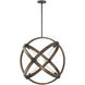 Ralls 6 Light 27.75 inch Whiskey Wood Pendant Ceiling Light
