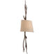 Bradford 2 Light 13.5 inch Moonlit Bark Sconce Wall Light