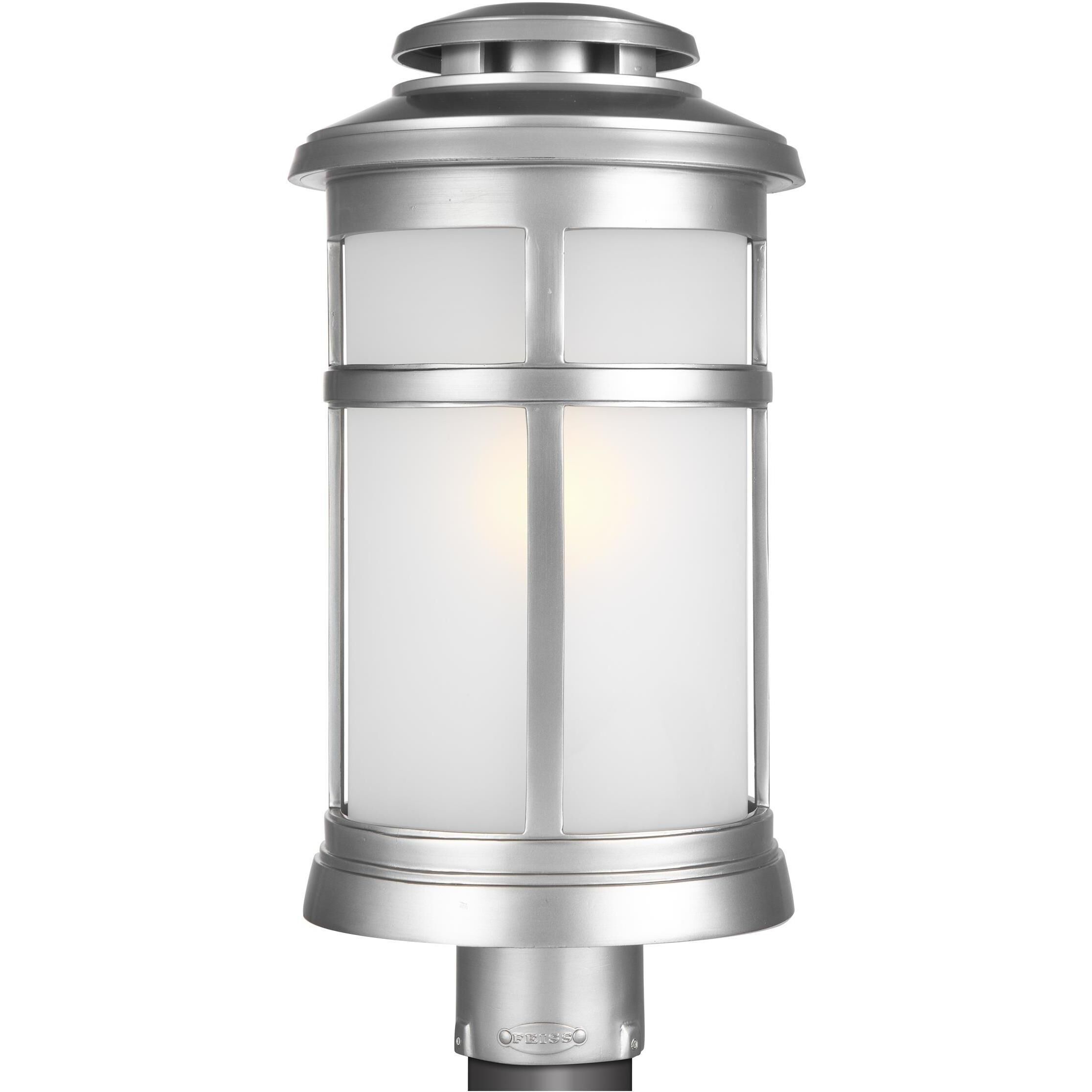 Sean Lavin Newport 1 Light 18.5 inch Painted Brushed Steel Outdoor Post Lantern