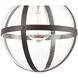 Birch 1 Light 9 inch Oil Rubbed Bronze with Clear Mini Pendant Ceiling Light