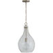 Chandler 1 Light 12 inch Brushed Nickel Pendant Ceiling Light