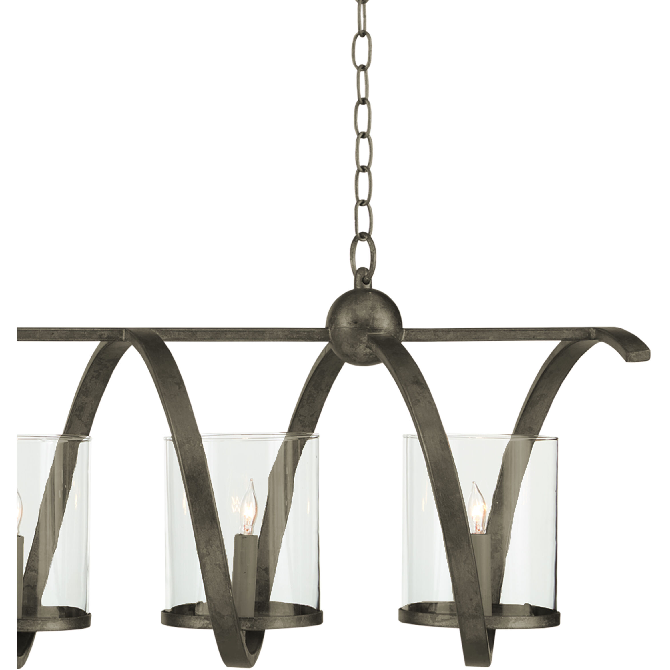 McCook 5 Light 47 inch Pyrite Bronze Chandelier Ceiling Light