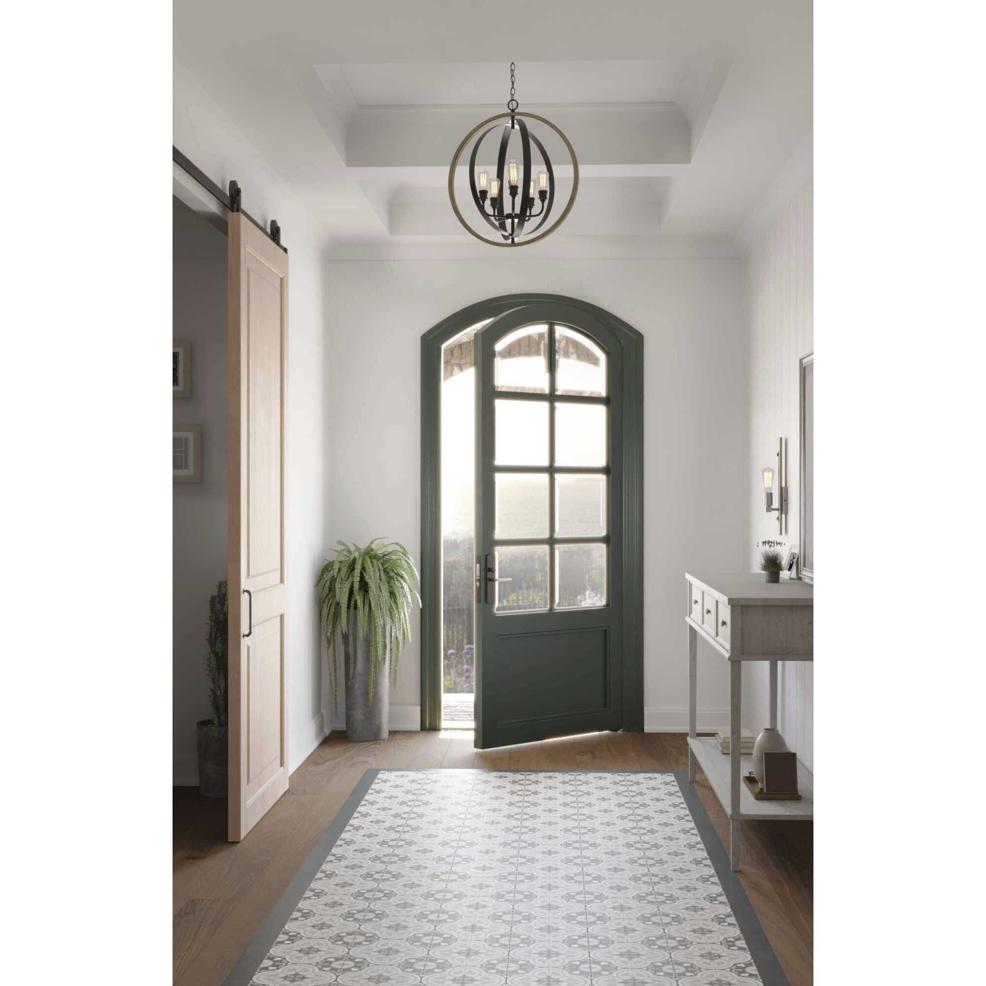 Golden Valley 6 Light 28 inch Graphite Pendant Ceiling Light