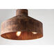 Cliff 5 Light 32 inch Rust Patina Chandelier Ceiling Light