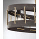 Little River 4 Light 36.13 inch Artisan Rust Linear Chandelier Ceiling Light
