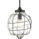 Allen 1 Light 9 inch Oil Rubbed Bronze with Clear Mini Pendant Ceiling Light