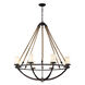 Nelson 8 Light 41 inch Aged Bronze Chandelier Ceiling Light