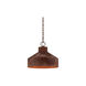 Cliff 3 Light 18 inch Rust Patina Pendant Ceiling Light