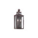 Ash 2 Light 19.5 inch Soft Off Black Outdoor Wall Sconce