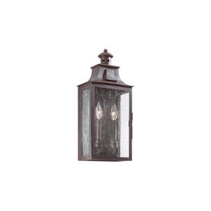 Ash 2 Light 19.5 inch Soft Off Black Outdoor Wall Sconce
