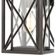 Genevieve 1 Light 13 inch Matte Black Outdoor Sconce