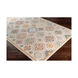 Olivia 36 X 24 inch Teal/Khaki/Dark Brown/Wheat/Taupe/Medium Gray Rugs, Rectangle