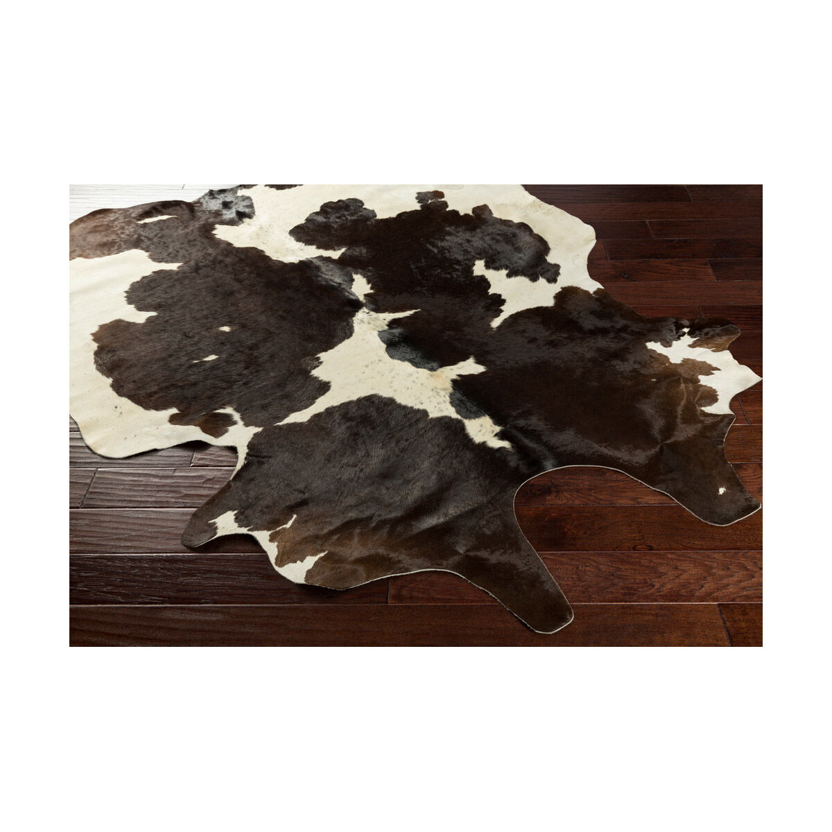 Shelby 60 X 36 inch Dark Brown/Cream Rugs, Rectangle