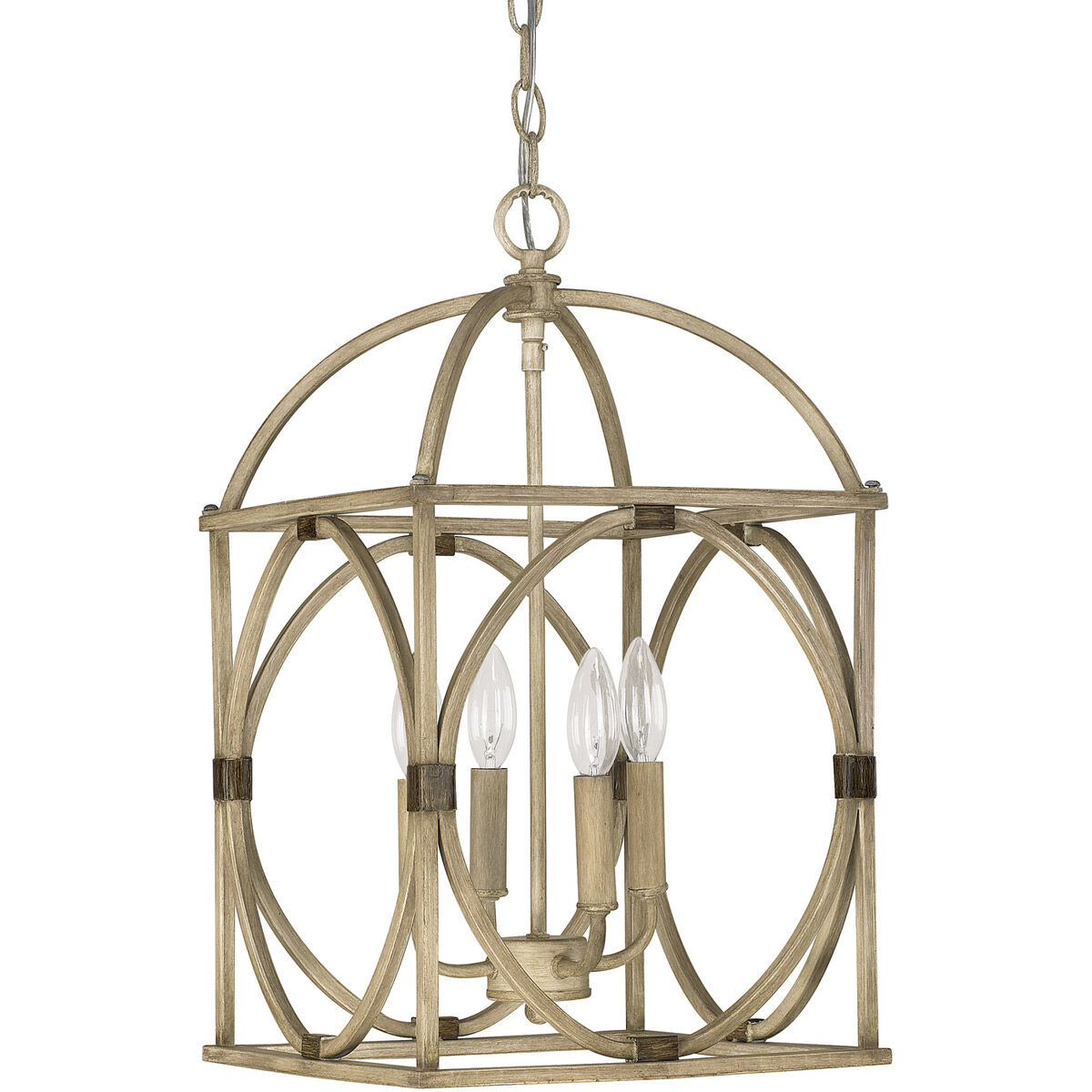 Crowlery 4 Light 12 inch French Oak Foyer Ceiling Light