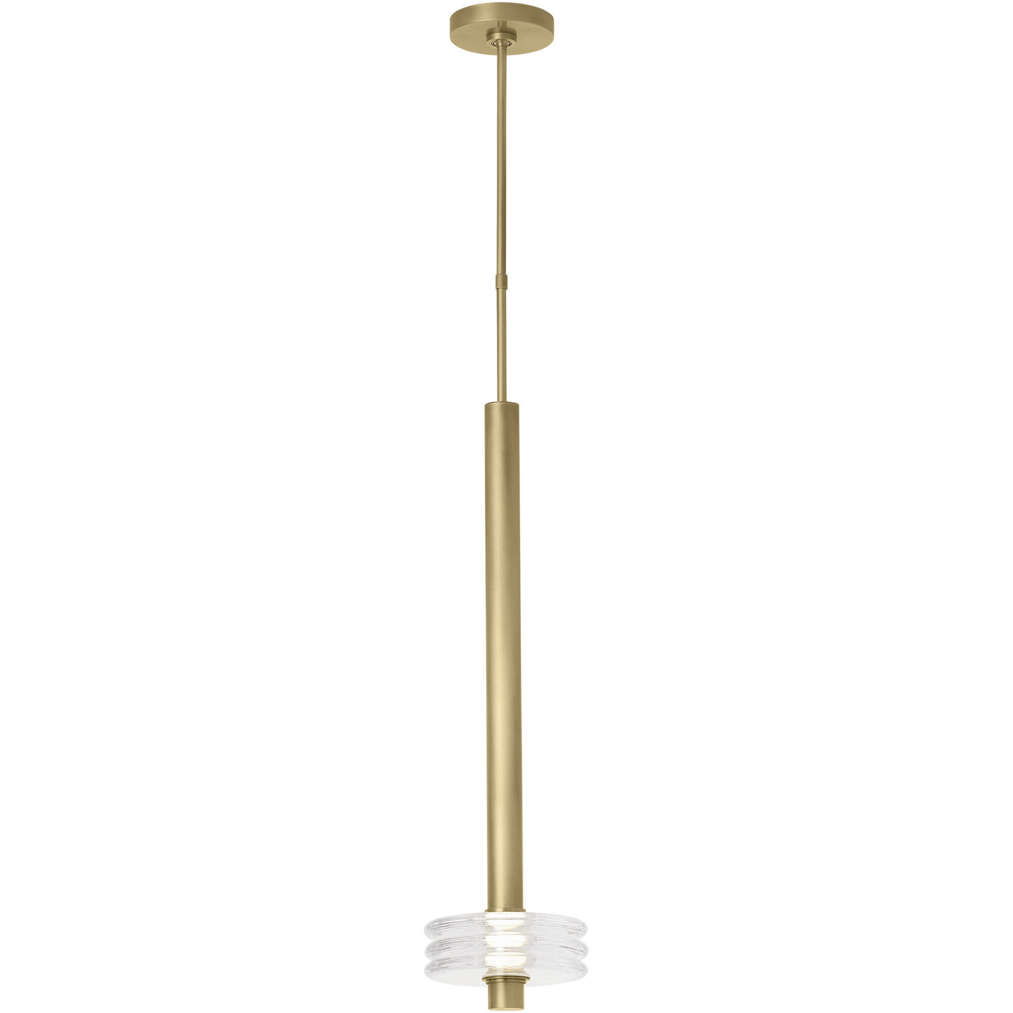Kelly Wearstler Laurel 1 Light 8 inch Natural Brass Line-Voltage Pendant Ceiling Light