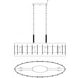 Little River 4 Light 36.13 inch Artisan Rust Linear Chandelier Ceiling Light
