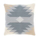 Lucy 20 X 20 inch Charcoal/Medium Gray/Light Gray/Khaki/Beige Pillow Kit