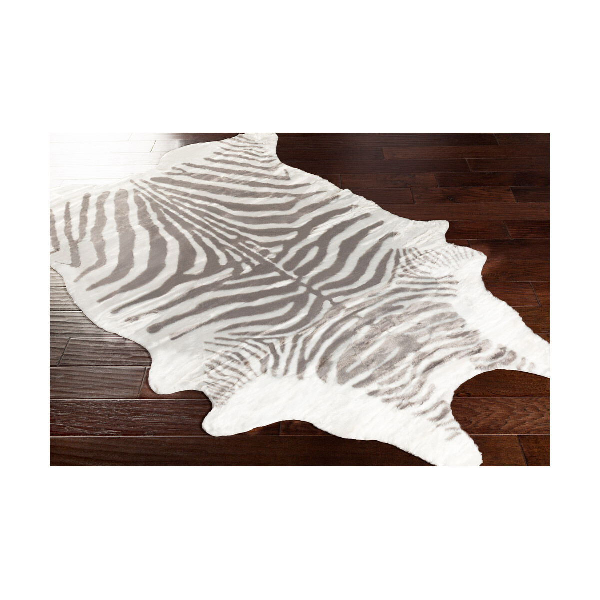 Arabella 78 X 60 inch Medium Gray/White Rugs, Rectangle