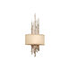 Camilla 2 Light 12 inch Silver Leaf ADA Wall Sconce Wall Light