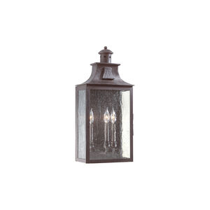 Ash 3 Light 24 inch Old Bronze Outdoor Wall Sconce