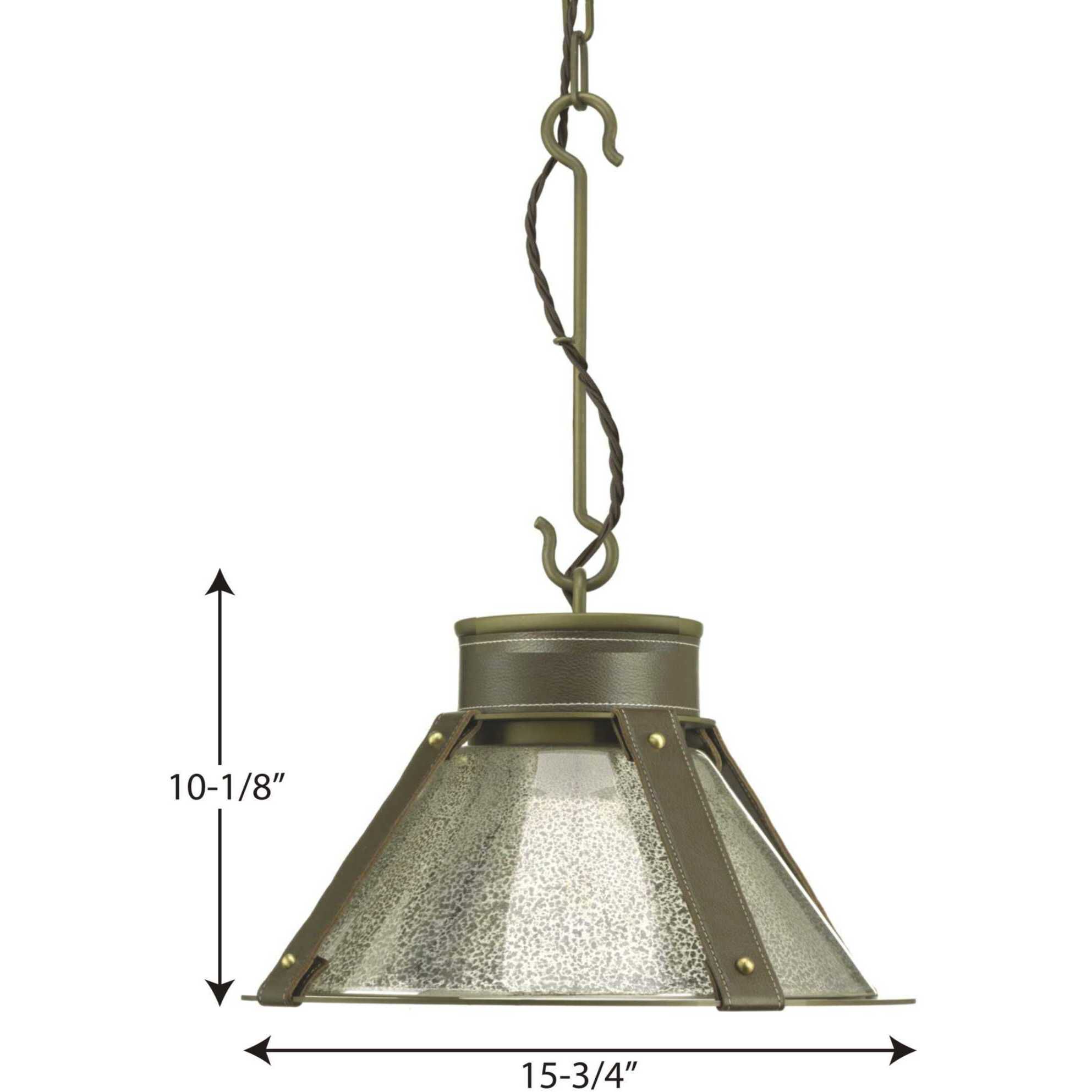 Idaho 1 Light 15.75 inch Aged Brass Pendant Ceiling Light, Design Series