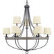 Lyles 9 Light 35.25 inch Graphite Chandelier Ceiling Light