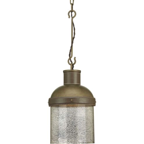Idaho 1 Light 9.5 inch Aged Brass Pendant Ceiling Light, Design Series