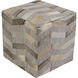 Lydia 18 inch Charcoal Ottoman