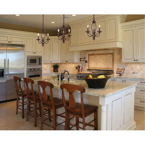 Dixon 3 Light 14 inch Oil Rubbed Bronze Chandelier Ceiling Light