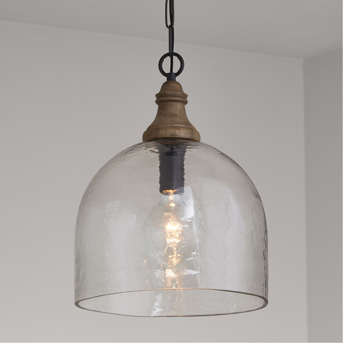 Chandler 1 Light 15 inch Grey Wash and Dark Pewter Pendant Ceiling Light