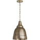 Regent 1 Light 12 inch Oxidized Nickel Pendant Ceiling Light