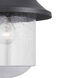 Saddletree 1 Light 15 inch Textured Black Outdoor Wall Lantern, Large