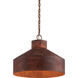 Cliff 4 Light 26 inch Rust Patina Chandelier Ceiling Light