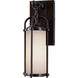 Galena 1 Light 13.25 inch Espresso Outdoor Wall Sconce