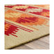 Esther 96 X 60 inch Moss/Burnt Orange/Dark Red/Bright Yellow Outdoor Rug, Rectangle