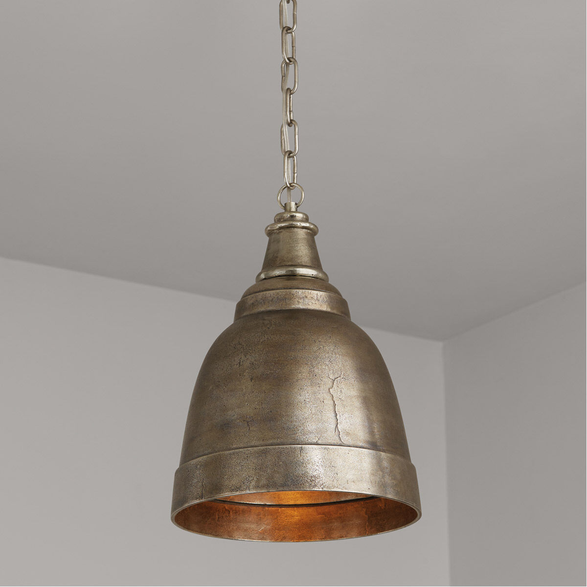 Regent 1 Light 12 inch Oxidized Nickel Pendant Ceiling Light
