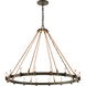 Bergen 16 Light 42 inch Shipyard Bronze Chandelier Ceiling Light