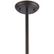 Sabrina 1 Light 13 inch Oil Rubbed Bronze with Satin Brass Pendant Ceiling Light