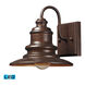 Bo LED 8 inch Hazelnut Bronze Outdoor Sconce