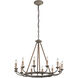Codie 12 Light 36 inch Earthen Bronze Chandelier Ceiling Light
